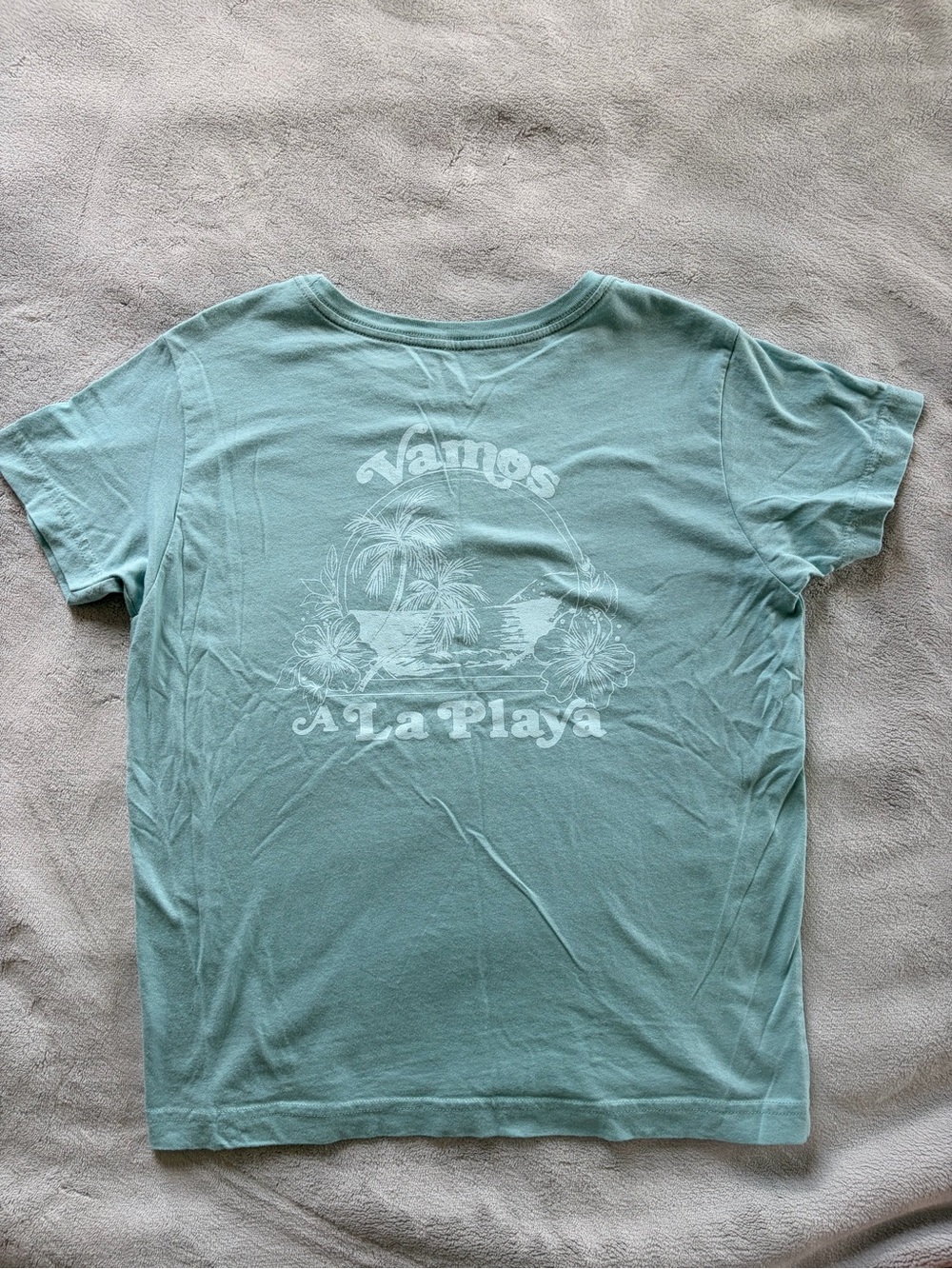 Roxy Mint Green Short Sleeve Logo Tee
